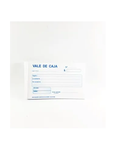 VALE DE CAJA ECONOMICO