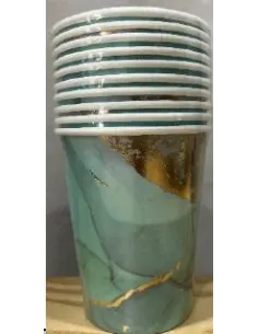 VASOS SWH ESTAMPADO VERDE X10UND 58J2T-15