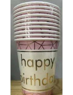 VASOS SWH ESTAMPADO HB ROSA X10UND 58J2T-18