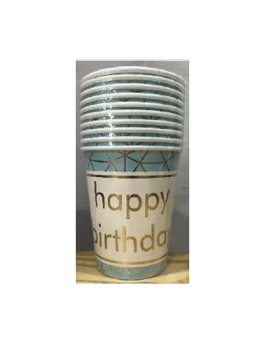 VASOS SWH ESTAMPADO HB CELESTE 10 UND 58J2T-21