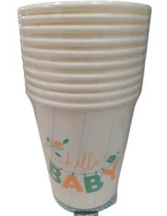 VASOS SWH HELLO BABY BOY 10UND 58J2T-39