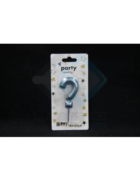 VELA CUMPLEAÑOS NUMERICA  AZUL EP81420827