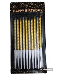 VELA TORNILLO DORADA 10PCS IC722-01