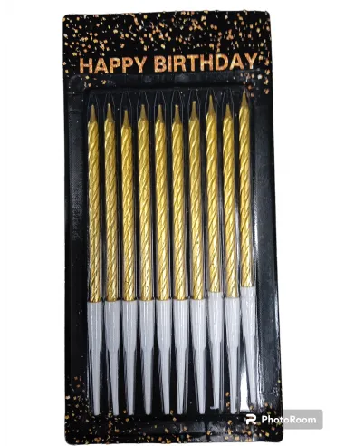 VELA TORNILLO DORADA 10PCS IC722-01