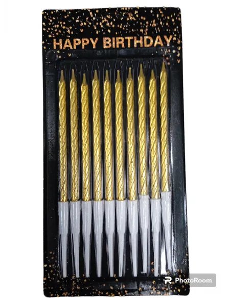 VELA TORNILLO DORADA 10PCS IC722-01