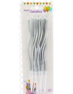 VELA CURVA PLATEADA 12 UND
