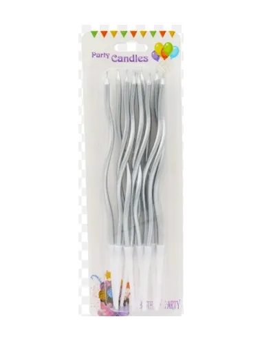 VELA CURVA PLATEADA 12 UND