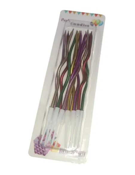 VELA CURVA MULTICOLOR 12UND