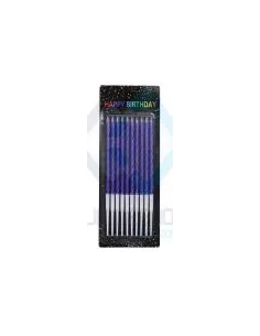 VELA DELGADA AZUL 10PCS PT03-006-01