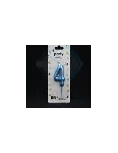 VELA CUMPLEAÑOS NUMERICA 4 AZUL EP81420827