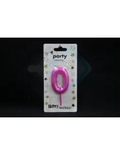 VELA CUMPLEAÑOS NUMERICA 0 FUCSIA 8673814208270