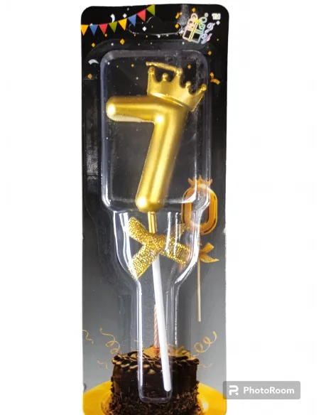 VELA CORONA DORADA 7 IC743-7