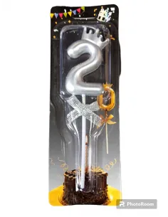 VELA CORONA PLATA 2 IC743-13