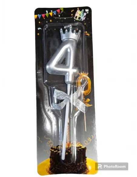 VELA CORONA PLATA 4 IC743-15