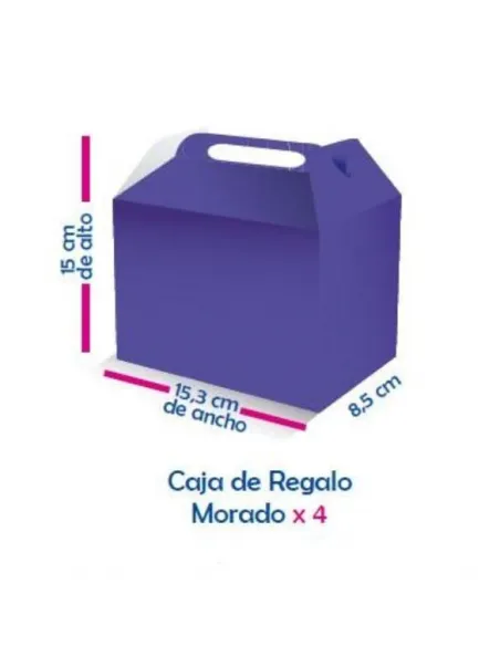 CAJA P/SORPRESA MORADO X12