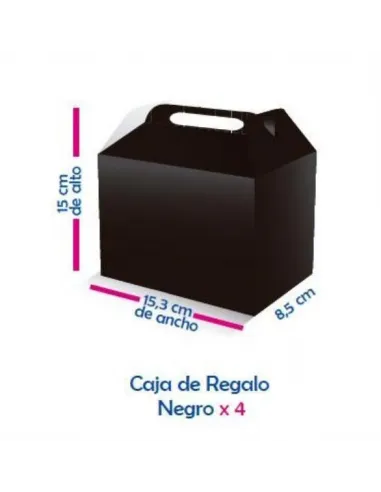 CAJA P/SORPRESA NEGRO X12
