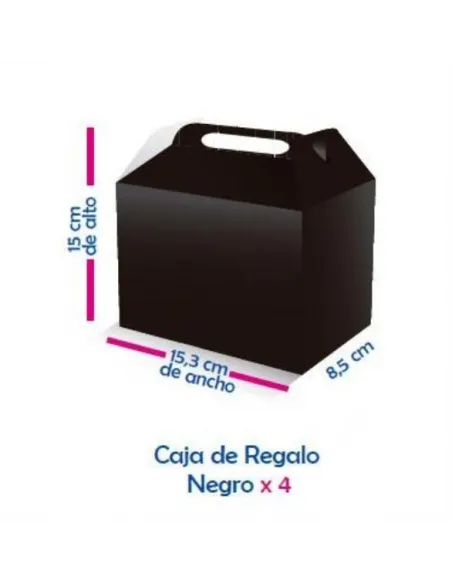 CAJA P/SORPRESA NEGRO X12