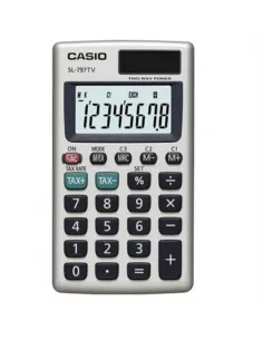 CALC. CASIO BOLSILLO SL-797TV 8 DIGITOS GD/BK