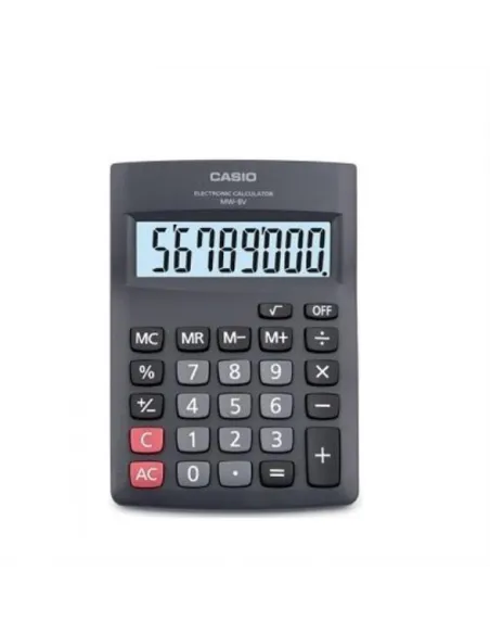 CALC. CASIO MESA MW-8V 8 DIGITOS BK/WE