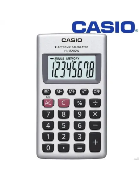 CALC. CASIO BOLSILLO HL-820VA 8 DIGITOS