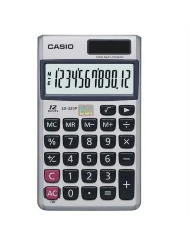 CALC. CASIO BOLSILLO SX-320P 12 DIGITOS