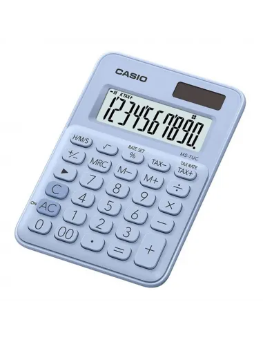 CALC. CASIO MESA MS-7UC-LB 10 DIG CELESTE