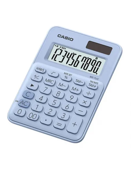 CALC. CASIO MESA MS-7UC-LB 10 DIG CELESTE