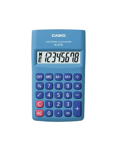 CALC. CASIO BOLSILLO HL-815 L 8 DIGITOS AZUL