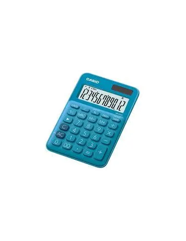 CALC. CASIO MESA MS-20UC-BU 12 DIGITOS TURQUESA