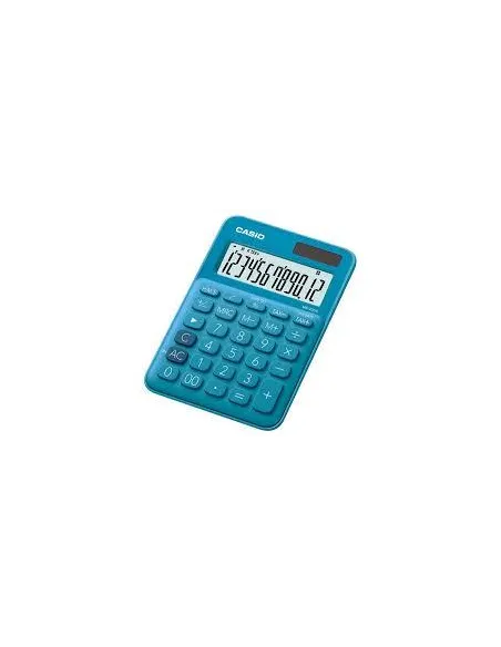 CALC. CASIO MESA MS-20UC-BU 12 DIGITOS TURQUESA