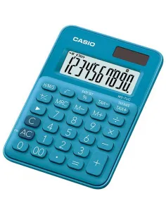 CALC. CASIO MESA MS-7UC-BU 10 DIG TURQUESA