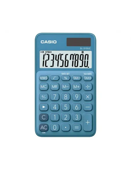CALC. CASIO MESA SL-310UC-BU 10 DIG TURQUESA