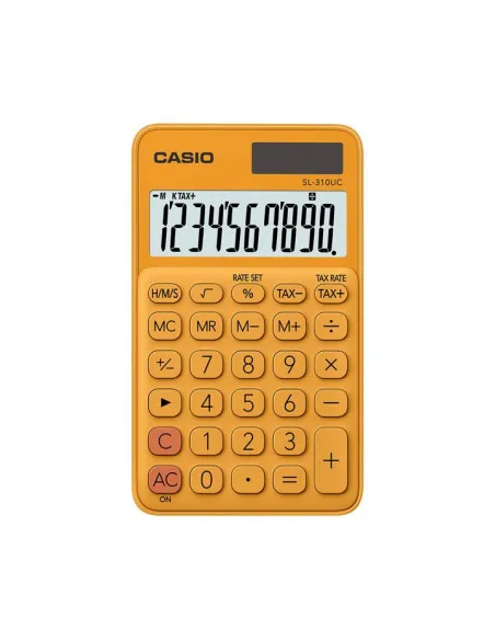 CALC. CASIO MESA SL-310UC-RG 10 DIG NARANJA