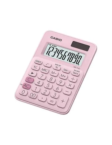 CALC. CASIO MESA MX-12B-PK 12 DIGITOS ROSADO PASTEL