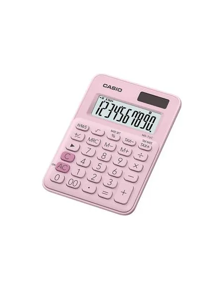 CALC. CASIO MESA MX-12B-PK 12 DIGITOS ROSADO PASTEL